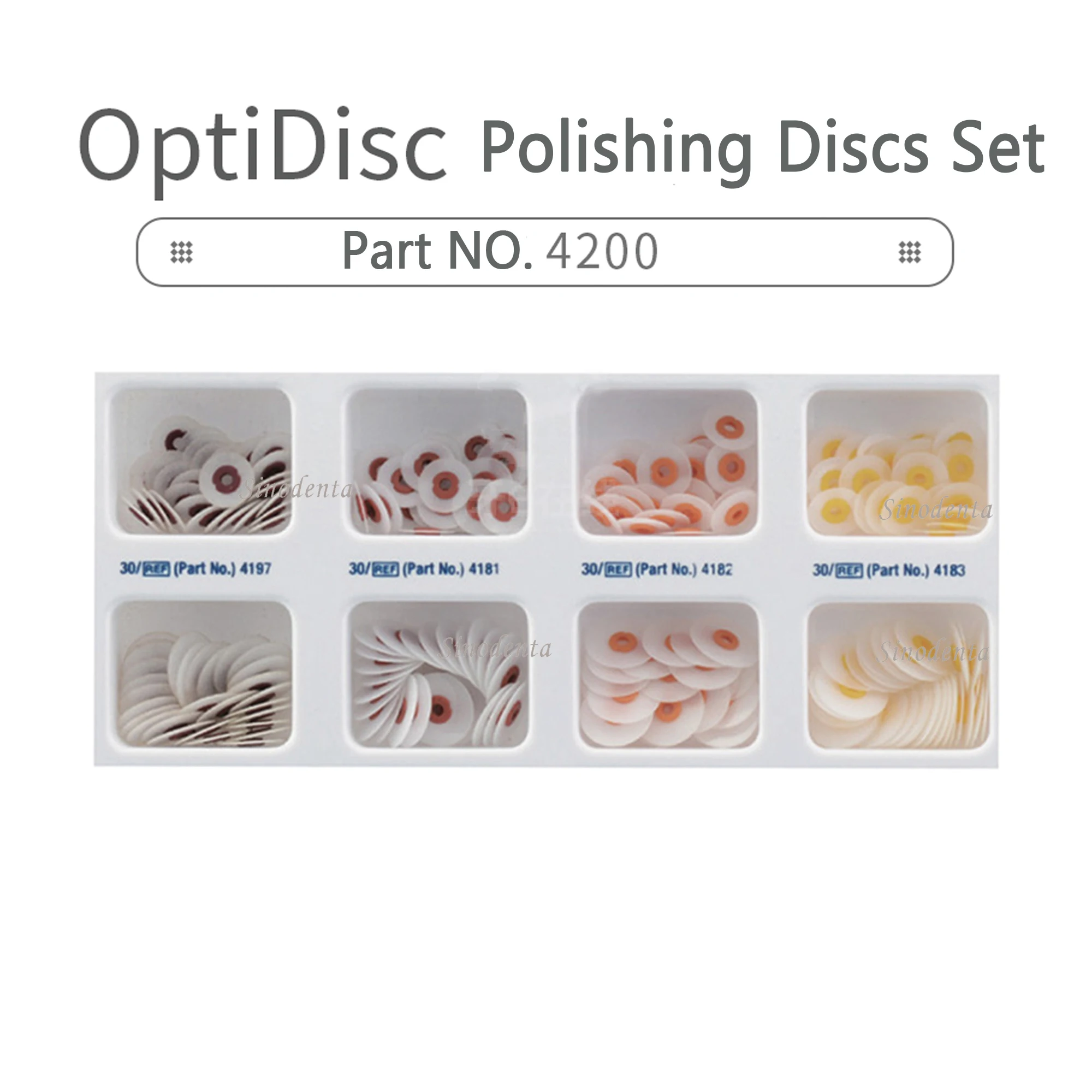 1 Set New Dental OptiDisc Polishing Disc Set 4200 Polishing Brush Polishing Materials for Dental Polishing Treatment Used