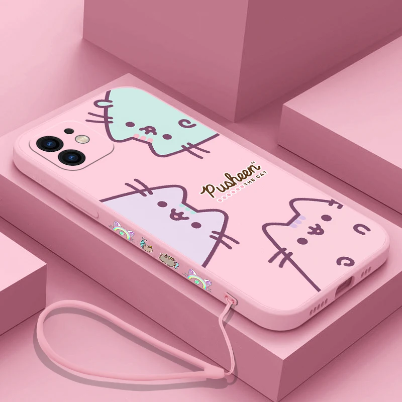 Sanrio Hello Kitty Cat pusheens Case For Samsung A81 A53 A91 A50 A12 A22S A52 A52S A51 A72 A71 A32 A22 A20 A30 A21S A12 4G 5G