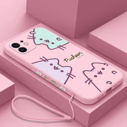 Sanrio Hello Kitty Cat pusheens Case For Samsung A81 A53 A91 A50 A12 A22S A52 A52S A51 A72 A71 A32 A22 A20 A30 A21S A12 4G 5G