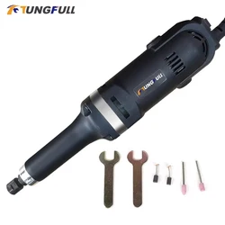 Electric Straight Grinder Grinding Polishing Machine Jade Carving Stone Mold Speed Grinder for Metal Wood Polishing Tool