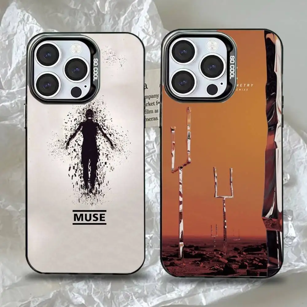 

M-Muse Band Album Phone Case For iPhone 16,15,14,13,12,11,Pro,Max,Plus,Mini,XS,SE Anti Fall Black Matte Hard Bumper