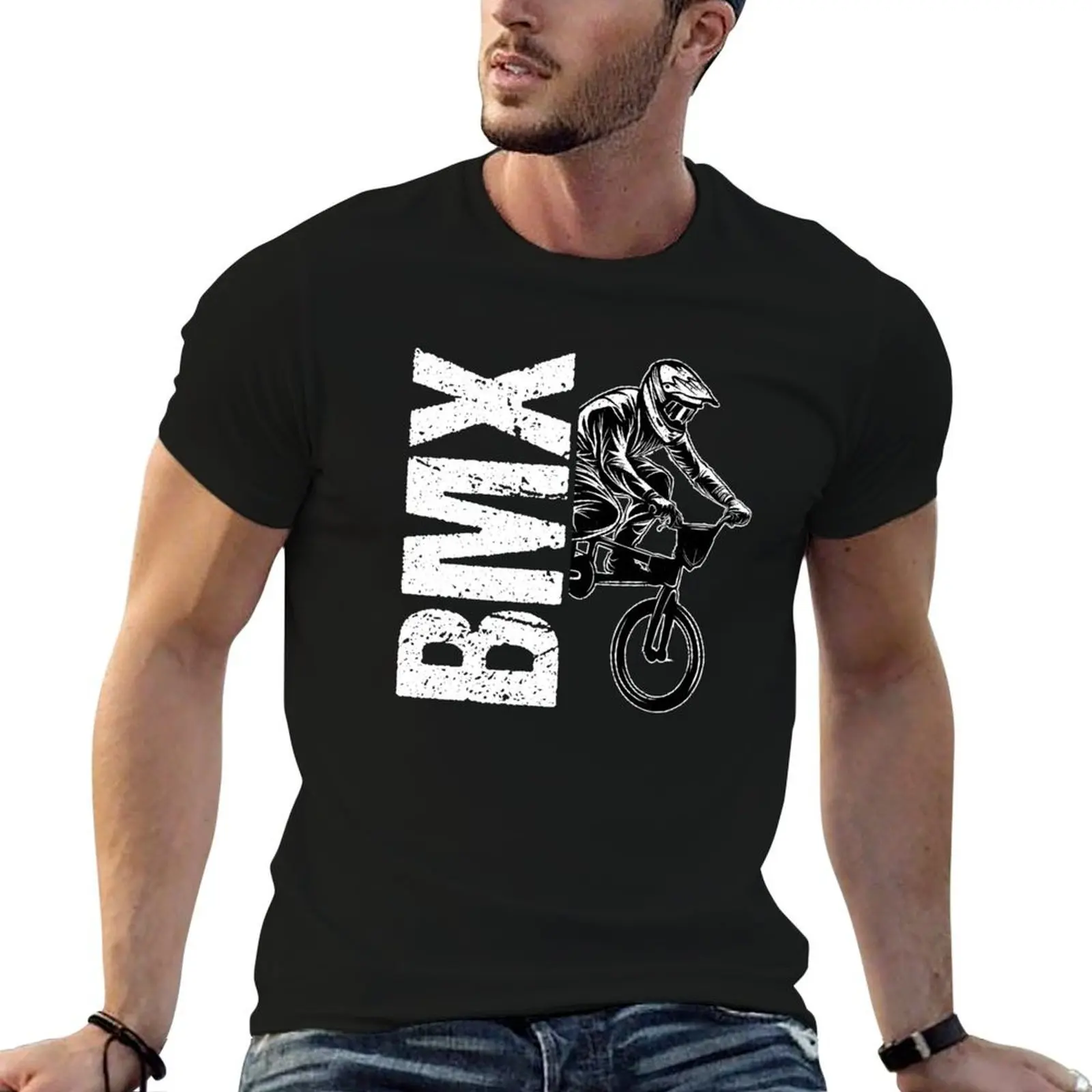 BMX bike hobby sport BMX gift idea T-Shirt anime tshirt for a boy compression shirt men