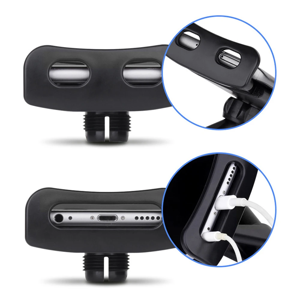 Gym Treadmill Bike Handlebar Tablet and Phone Mount, Universal Holder for 4-14 Inch Devices, Stable Viewing for Workout Sessions image 3