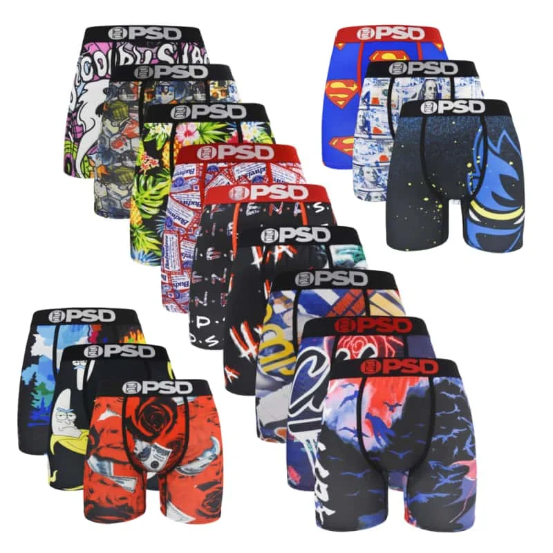 Sexy Print Men Underwear Boxer Cueca Male Panty Lingerie Men Underpants Panty Boxershorts S-XXL