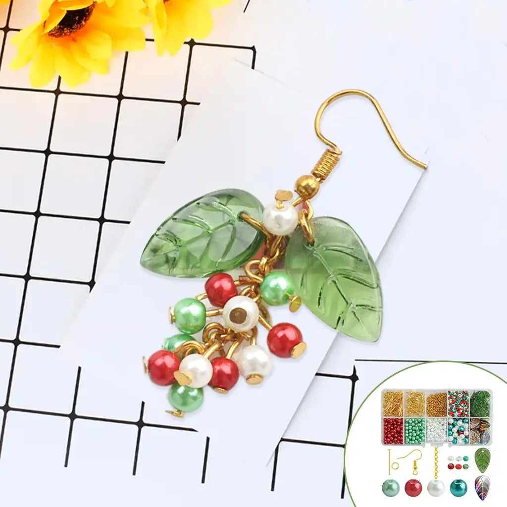 

DIY Christmas Earrings Charms Earrings Setting Kits Handmade Stud Earrings Jewelry Making Charm Connector for Cabochons Adults