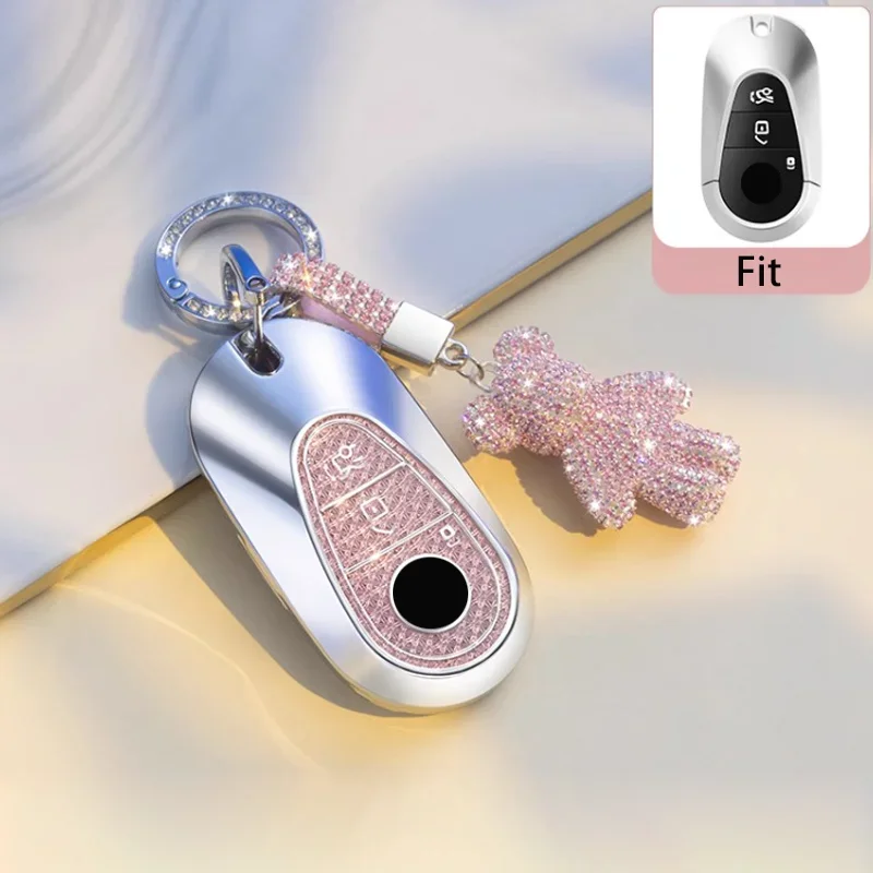 Car Key Case Cover Fob For Mercedes Benz C S Class W223 W206 S350L S400L S450L S500L 2022 2023 Fashion Diamonds TPU Car Key Bag