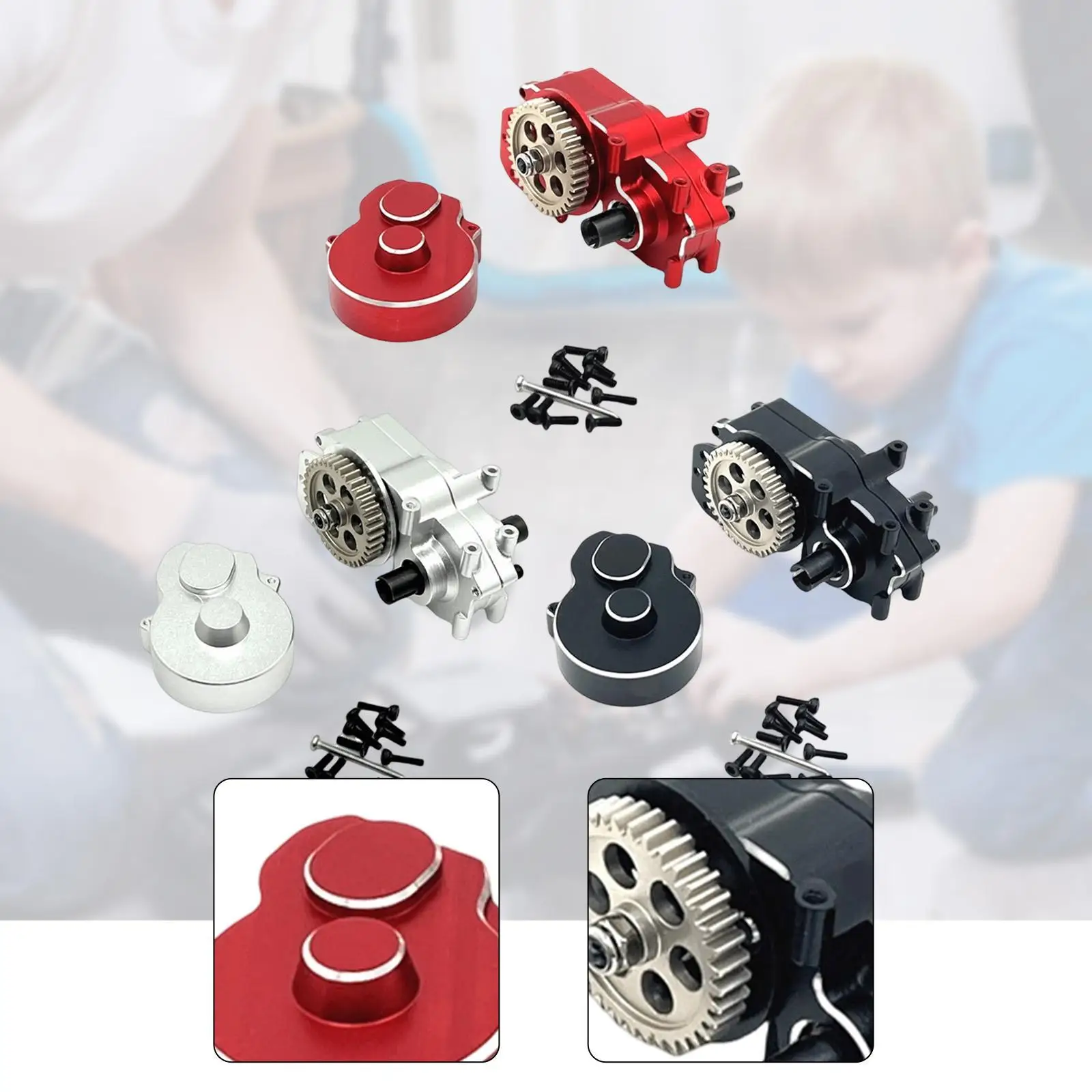 RC Auto Transmissie Montage Versnellingsbak Case Metaal Hoge Prestaties Eenvoudige Installatie Vervang Onderdelen RC Auto Accessoires voor 244016