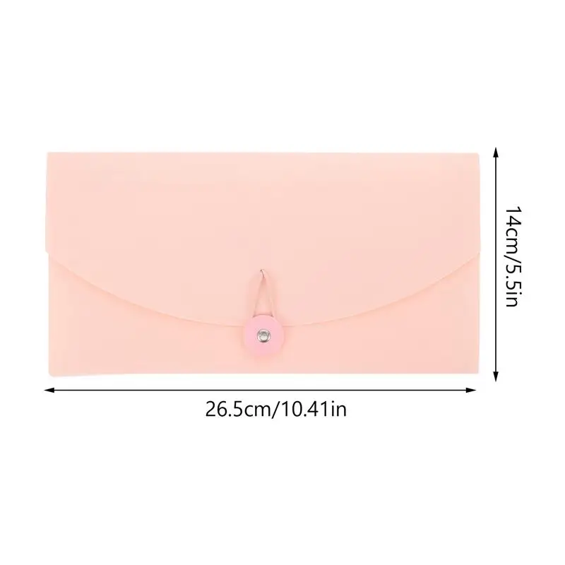 Receipt Organizer File Folder Bag B6 Bills Accordion Coupon Organizer School Office Receipts Holder File Pocket 26.5x14x2.5 Cm