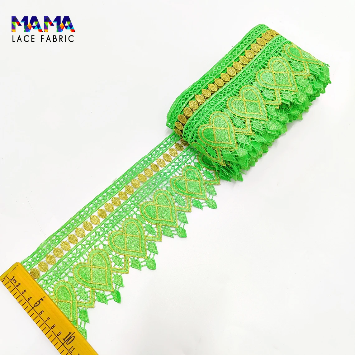 5 Yard African Lace Fabric Ribbon Bilateral Handicrafts Cotton Embroidery Dry Lace DIY Accessories For Wedding Dresses Material