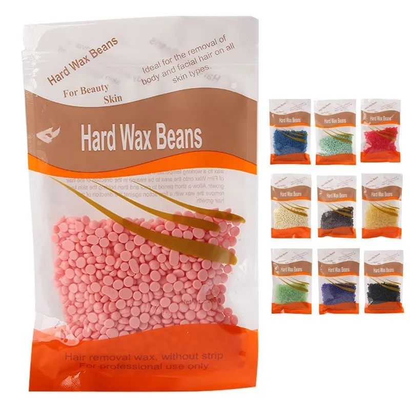 300/500g  Hard Wax Beads  Painless Hair Removal Depilatory Hard Wax Beans for Home Whole Body  Beauty Salon Waxing Accessories view 5