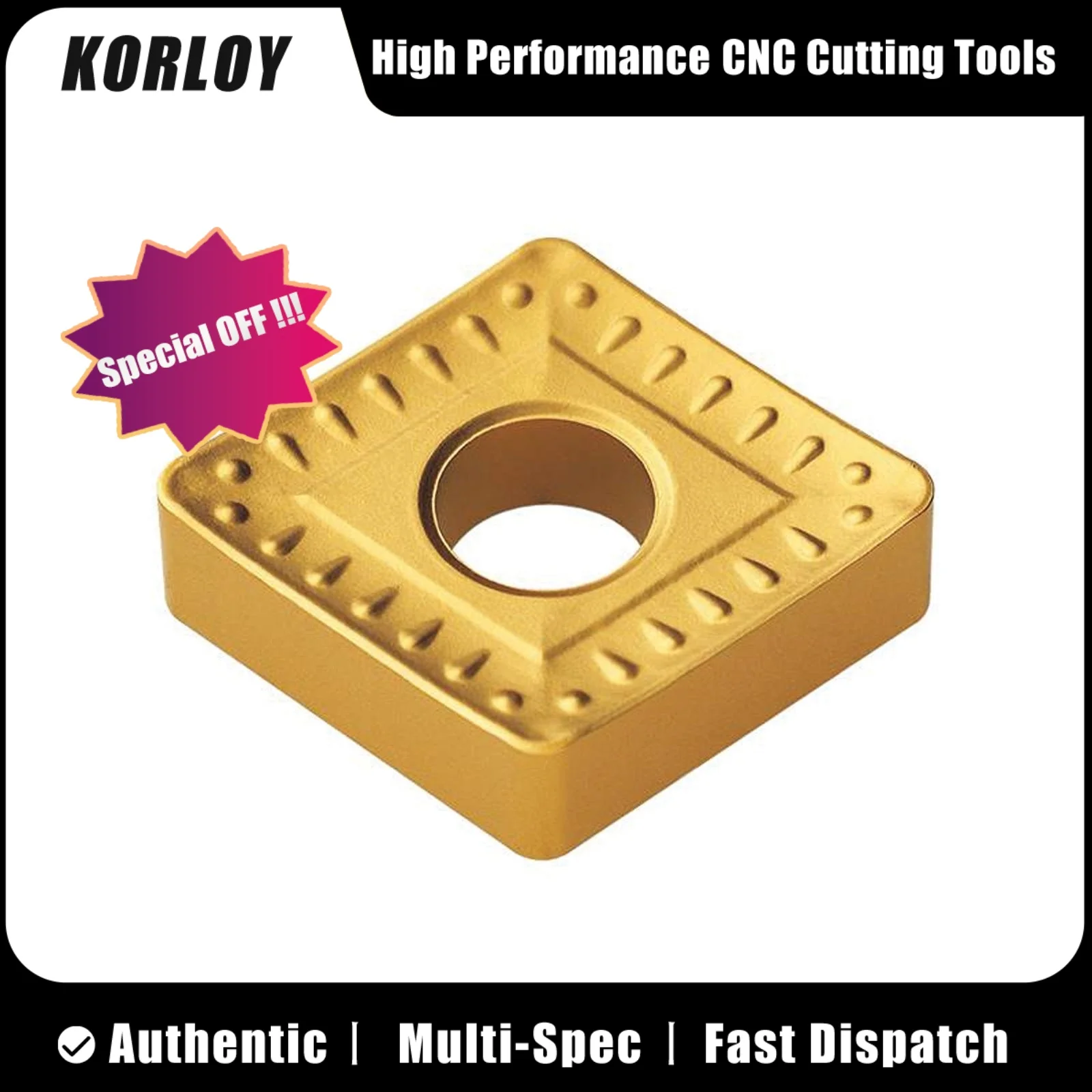 

KORLY оригинальный CNMM19 CNMM25 CNMM190612 16 CNMM1906 16 24 CNMM2507 24 CNMM250924-GH NC3030 NC3120 токарная вставка 10 шт.