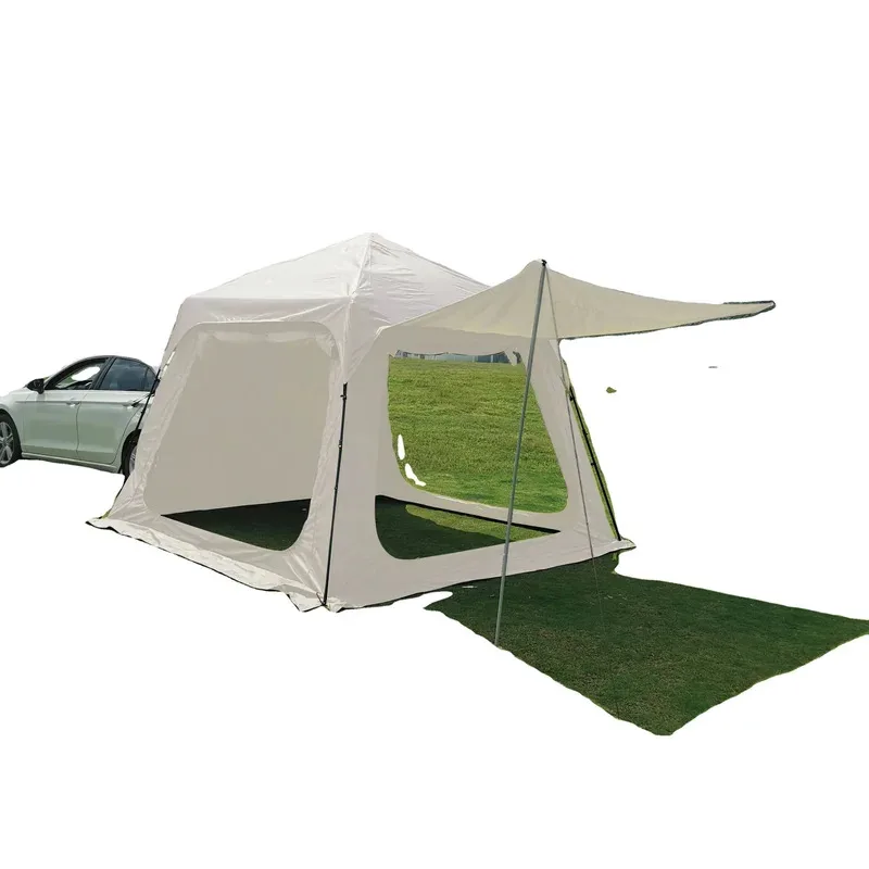 Portable Outdoor 210D Oxford PU Automatic Quick Opening Car Taiate Tent Shade  SUV  Rear  For Camping