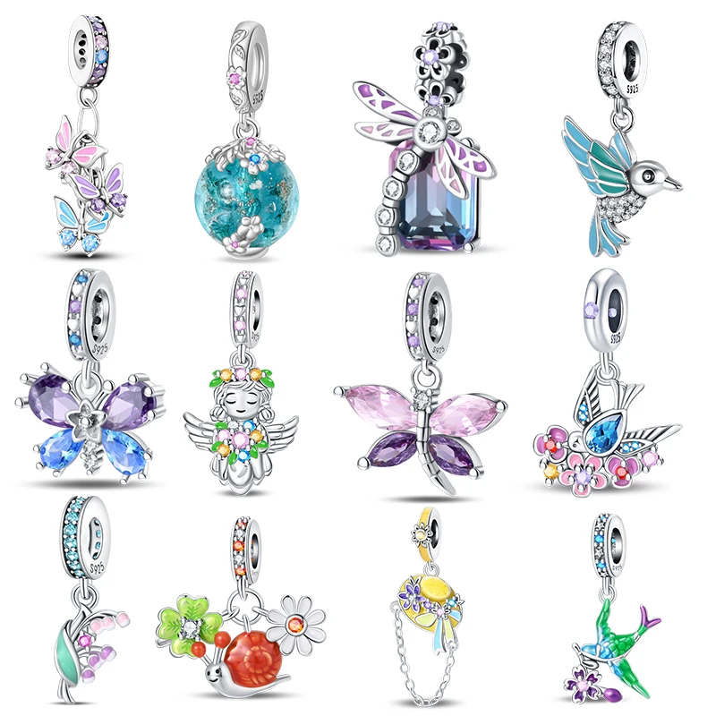 سحر 925 الفضة الربيع موضوع سلسلة الخرز والمعلقات 3 مللي متر الأصلي سوار قلادة المرأة الفاخرة رائعة DIY بها بنفسك مجوهرات هدية #1