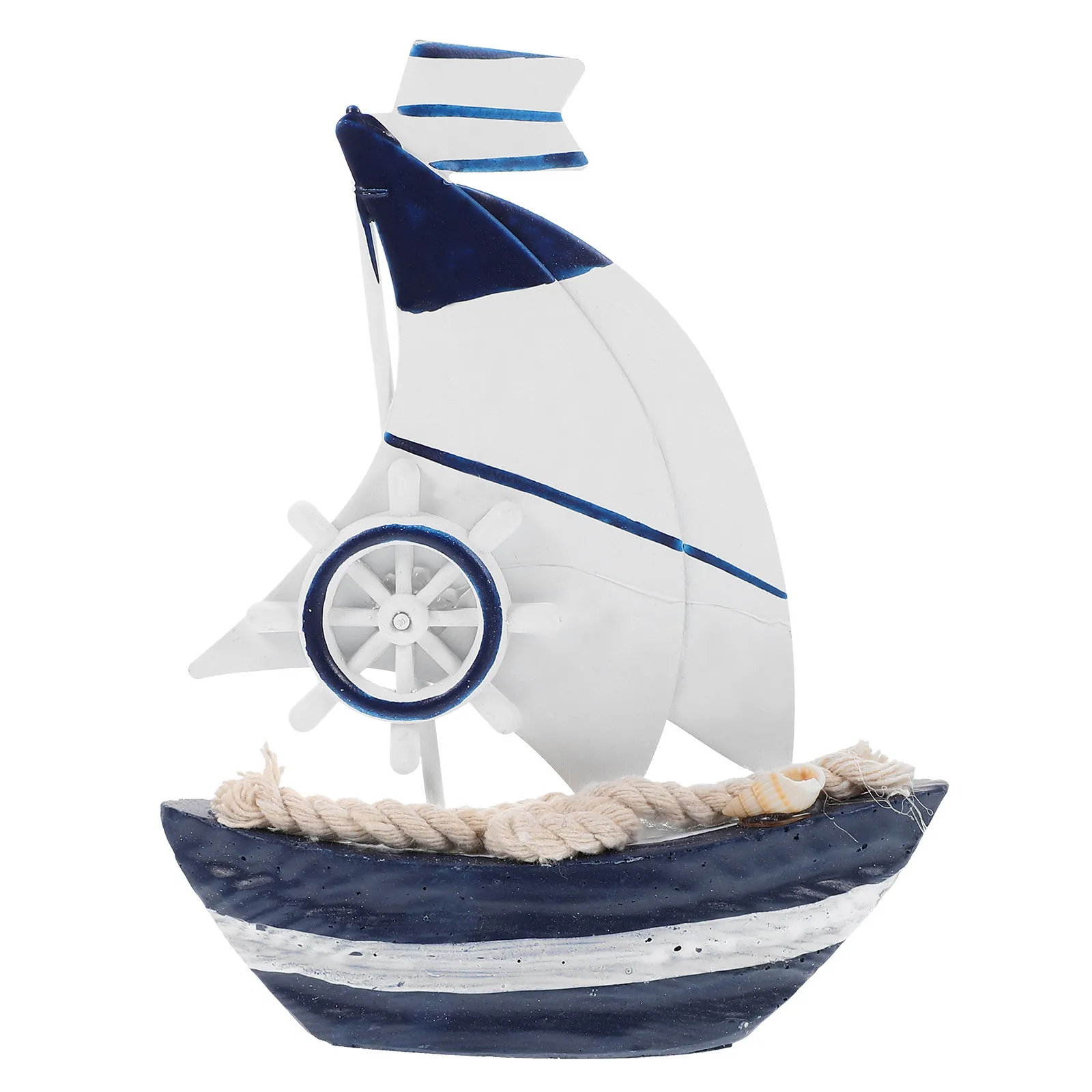

Деревянная парусная лодка-украшение: Элегантный морской декор для дома, прибрежная тематика, настольное украшение, декор для пляжного дома, украшение для гостиной