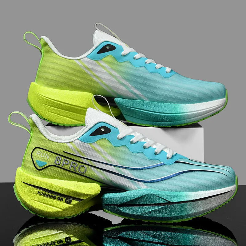

Unisex Sports Shoes Dual Mesh Breathable Lightweight High-Quality Professional Soft Elastic Comfort Racing Running Shoes