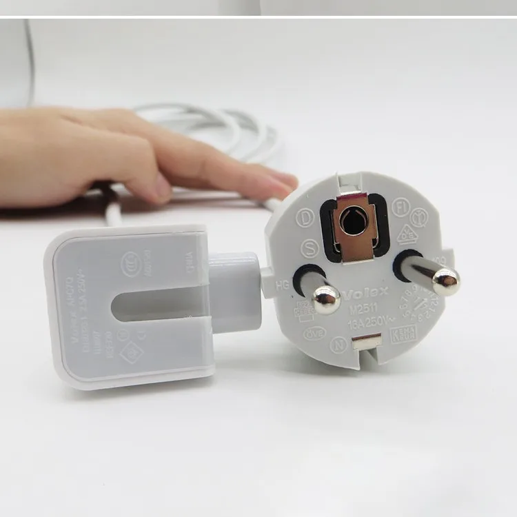 1.8M AC Power Adapter EU Europe Plug Extension Cable for Mac MacBook Pro Air Laptop for IPAD IPHONE Charger Cord Type