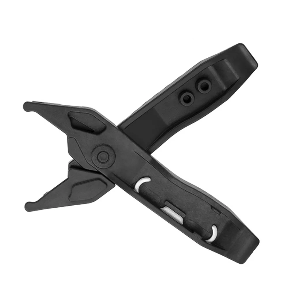 

Bike Tire Plier Black Plastic Multifunction Prying Rod Link Chain Repair Tool Durable Easy Use Assess Wear Decide Change Smooth