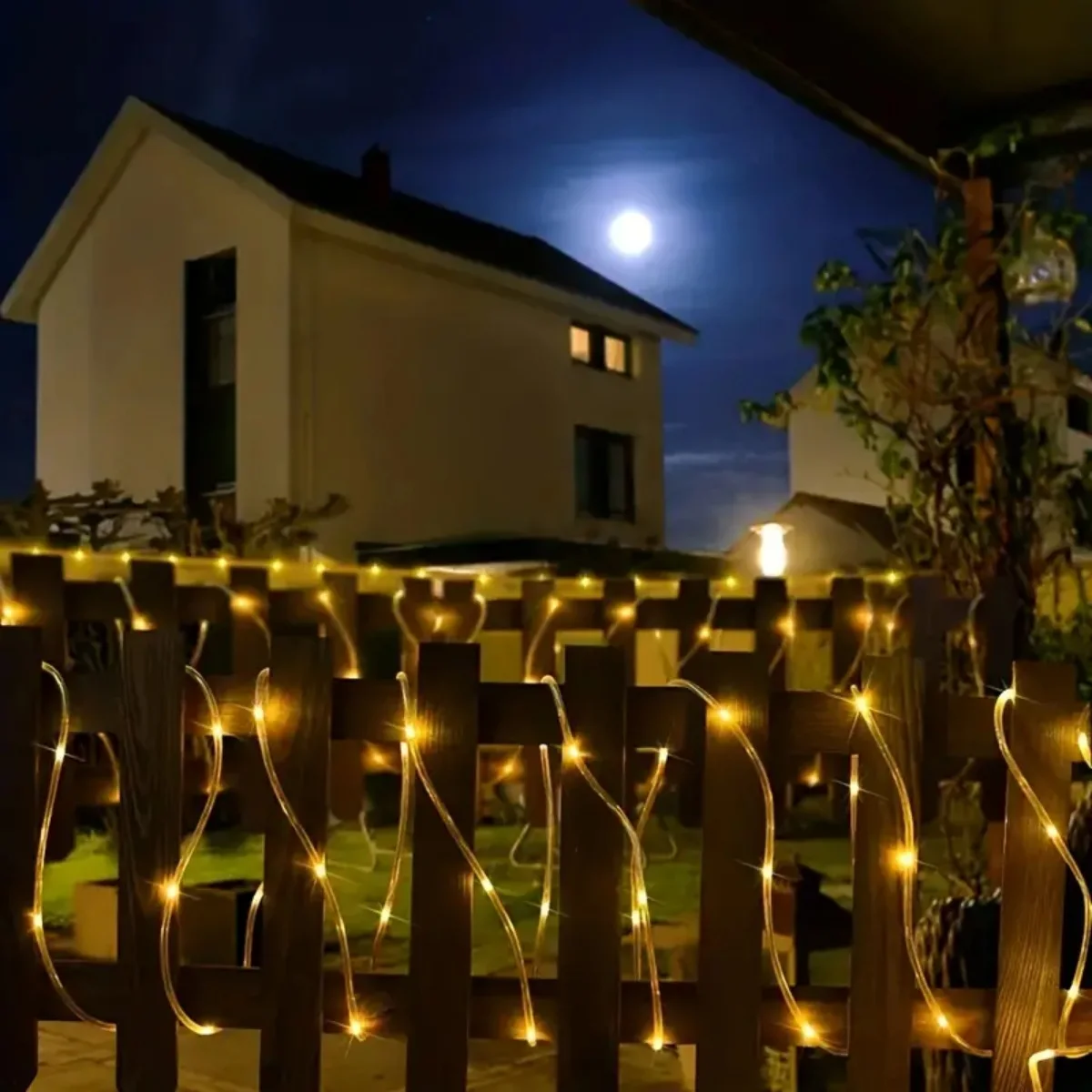 50led Solar Retro Hemp Rope Copper Wire Light With 8 Modes Outdoor Waterproof Camping String Light Park Fairy Atmosphere JJ2409