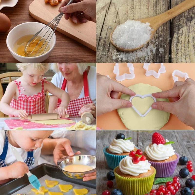 11 Stuks Schort voor Kleine Meisjes Kinderen Koken Bakken Set Chef Hoed Mitt & Gebruiksvoorwerp voor Peuter Dress Up Chef Rol