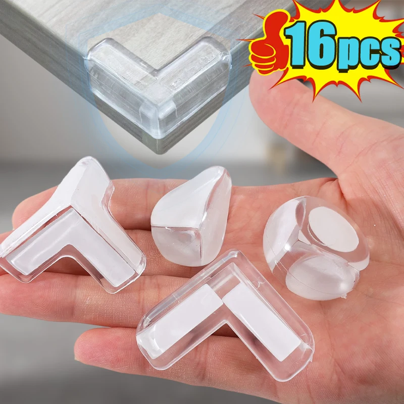 

Baby and Children's Safety Transparent Anti-collision Thickened Environmentally Friendly Table Corner Silicone Protective Cover