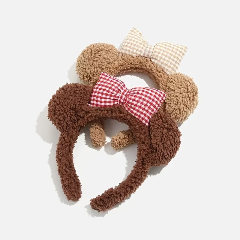 1pcs Fashion Simple and Versatile High end Plush Bear Hair Bracelet For Women Girls Party Hair Accessories