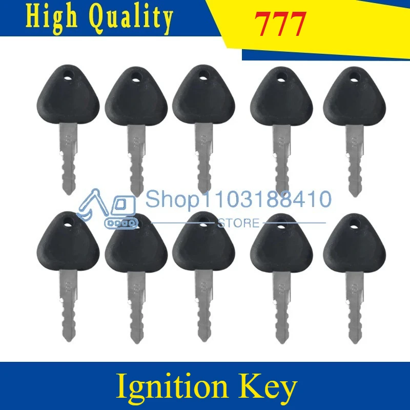 

10 Piecs 777 Key 14529178 Ignition Key fits For volvo Heavy Equipment Volvo Samsung Excavator
