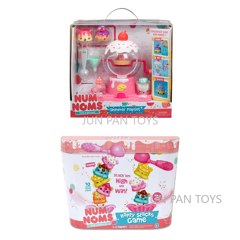 Num Noms Smell So Delicious Happy Stacks Game Shimmer Playset Kawaii Figure Surprise Girl Toys Birthday Gifts Reusable Game Box