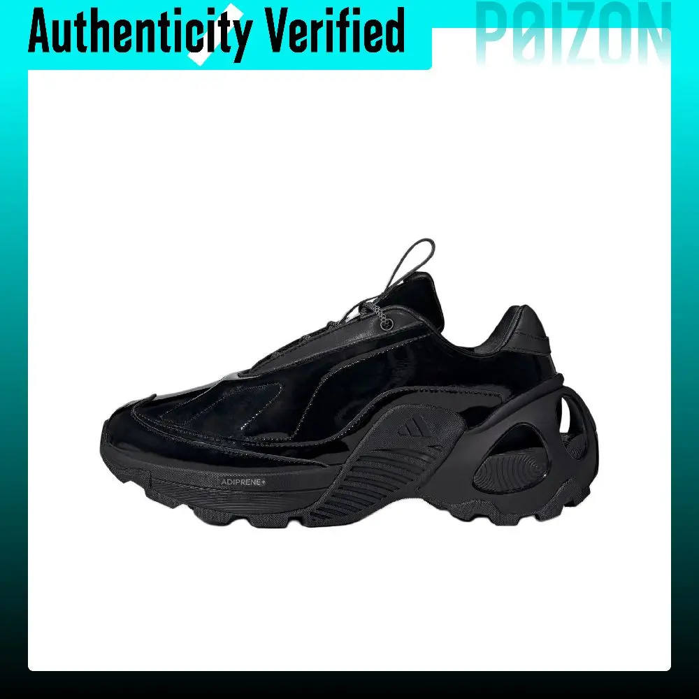 Adidas Wonder Runner Cushioning Slip Resistant Low top Running Shoes Unisex Black JQ7514