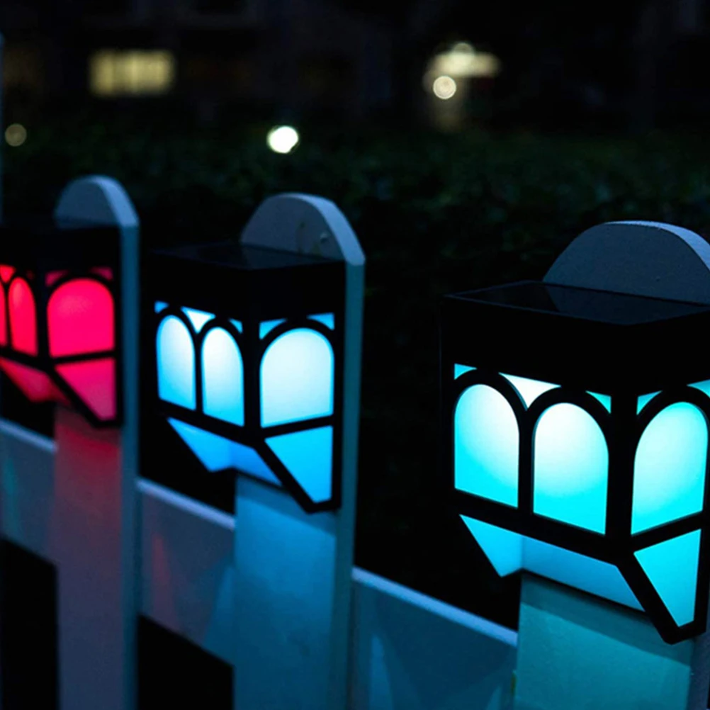 

Solar Fence Light Retro Wall Lamp LED Waterproof Bulb Design No Wiring ABS Stair Solar Outdoor Lighting