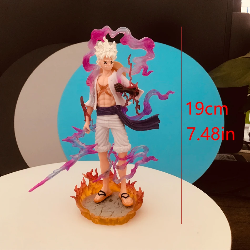 

Anime One Piece Monkey D Luffy Gear 5 Sun God Nika Luffy GK Statue PVC Action Figures Collection Model Toys Birthday Gifts