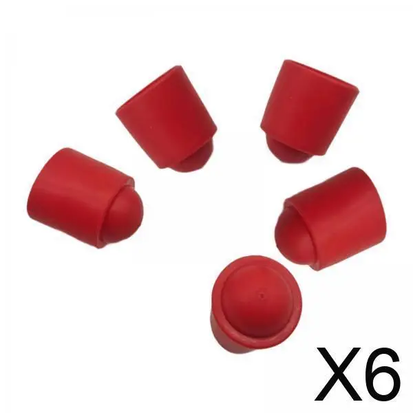 

6x 5 шт. Защитные чехлы для наконечников бильярдных киев, портативные насадки-полировщики для любителей бильярда