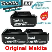 Makita Lithium Battery, 100% Genuine, 5Ah, 6Ah, 18V, BL1840，BL1830B，BL1850B，BL1850，BL1860，BL1815， Battery Replacement