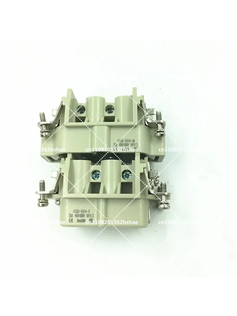 Heavy Duty Rectangular Waterproof Aviation Connector 6 Core 35A Industrial Plug for Hot Runner