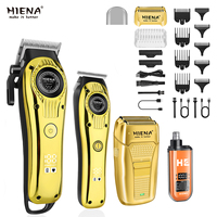 hiena Hair Cutting Machine Professional Hair Clipper Beard Trimmer Barber USB Rechargeable Electric Cordless Trimmer for Men