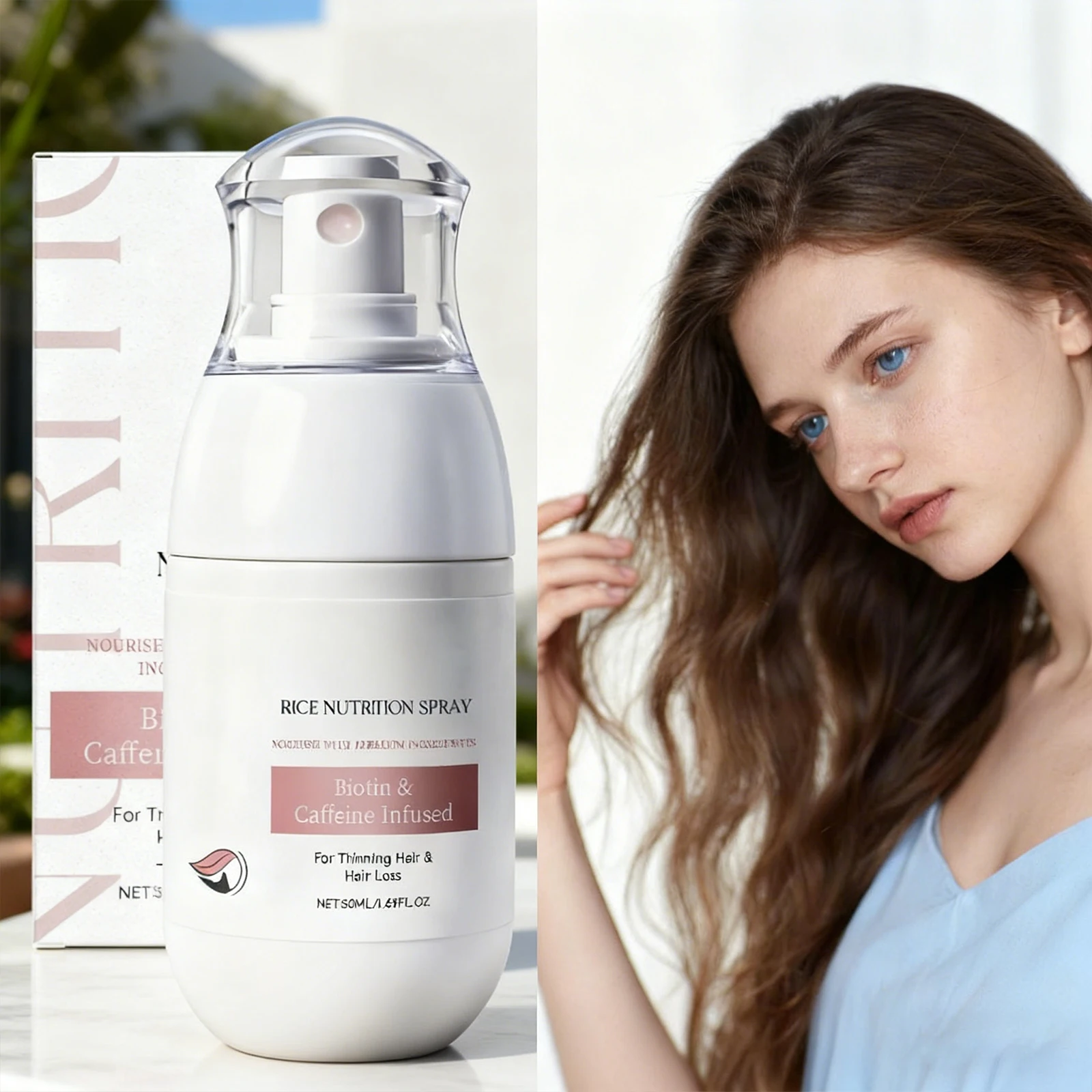 

Nourishing Hair Spray Follicle Root Thick Loss Prevention Deep Moisturizes Gently Nourishes Soften Hair Helper Care Spray 50ml