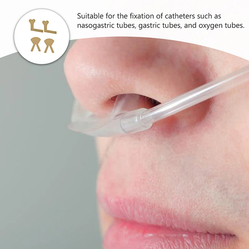 

5Pcs Practical Nasal Feeding Tube Adhesive Tape Sticker Securement Device Nose Bridge Catheter Fixation