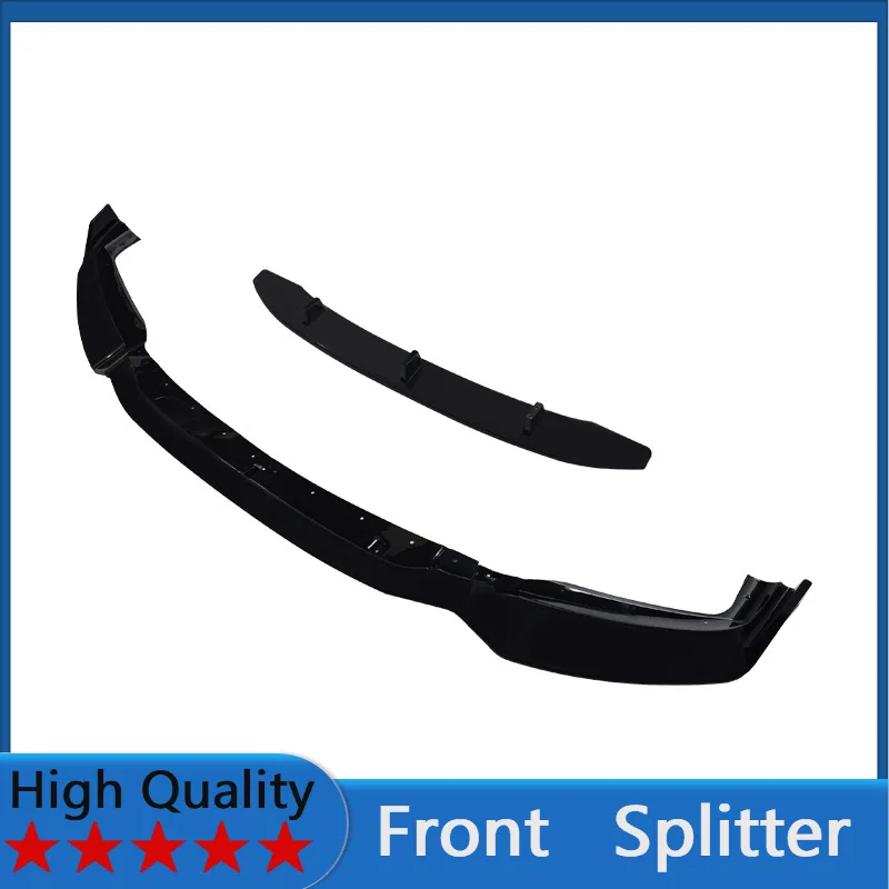 

For BMW X6 F16 M Sport Edition 2014-2018 Year Front Splitter Bumper Lips Spoiler Body Kit Accessories Black Warrior Style 4pcs