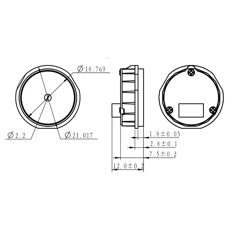 GM60S Circular Barcode QR Code Scanning and Recognition Module Ring Colorful Light