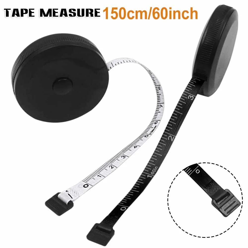 60 In Body Tape Measuring Ruler Automatic Retractable Soft Ruler Double Scale Body Sewing Flexible Ruler For Body Measurement