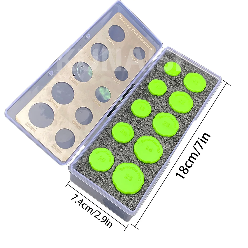 KUNAISI 16~25mm Plastic Radar Sensor Cutting Tool Set Car Vinyl Wrap Film Reserving Parking Sensor Cutter Circle Cut Out Templat view 6
