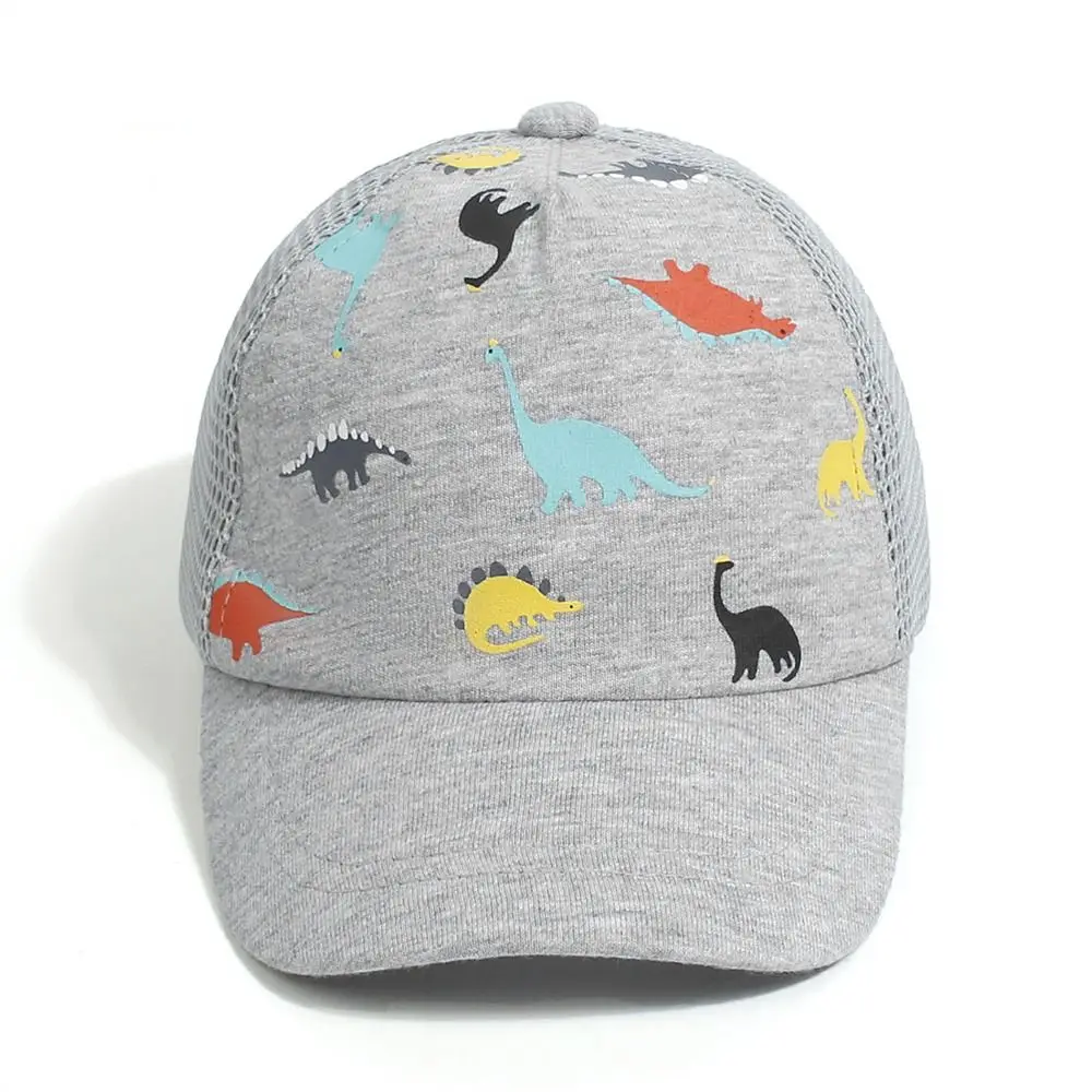 Cap Sun Hat Toddler Baseball Hat Dinosaur Printed Quick Drying Age 0-5Y Adjustable Boys Girls