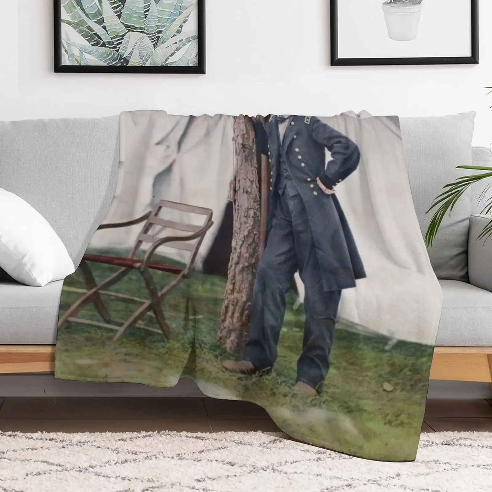 Ulysses S. Grant at Cold Harbor, 1864 Throw Blanket Summer Luxury Thicken Heavy Hairys Blankets