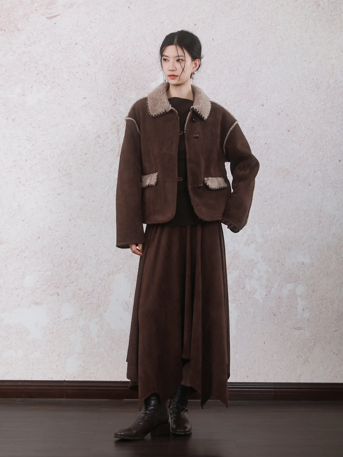 INGKO Ele Plaid Rock mit mittlerer Taille aus Polyesterfaser für Zuhause, Pendeln, Alltag, Reisen, Freizeit, Dates, Auftritte und Anträge