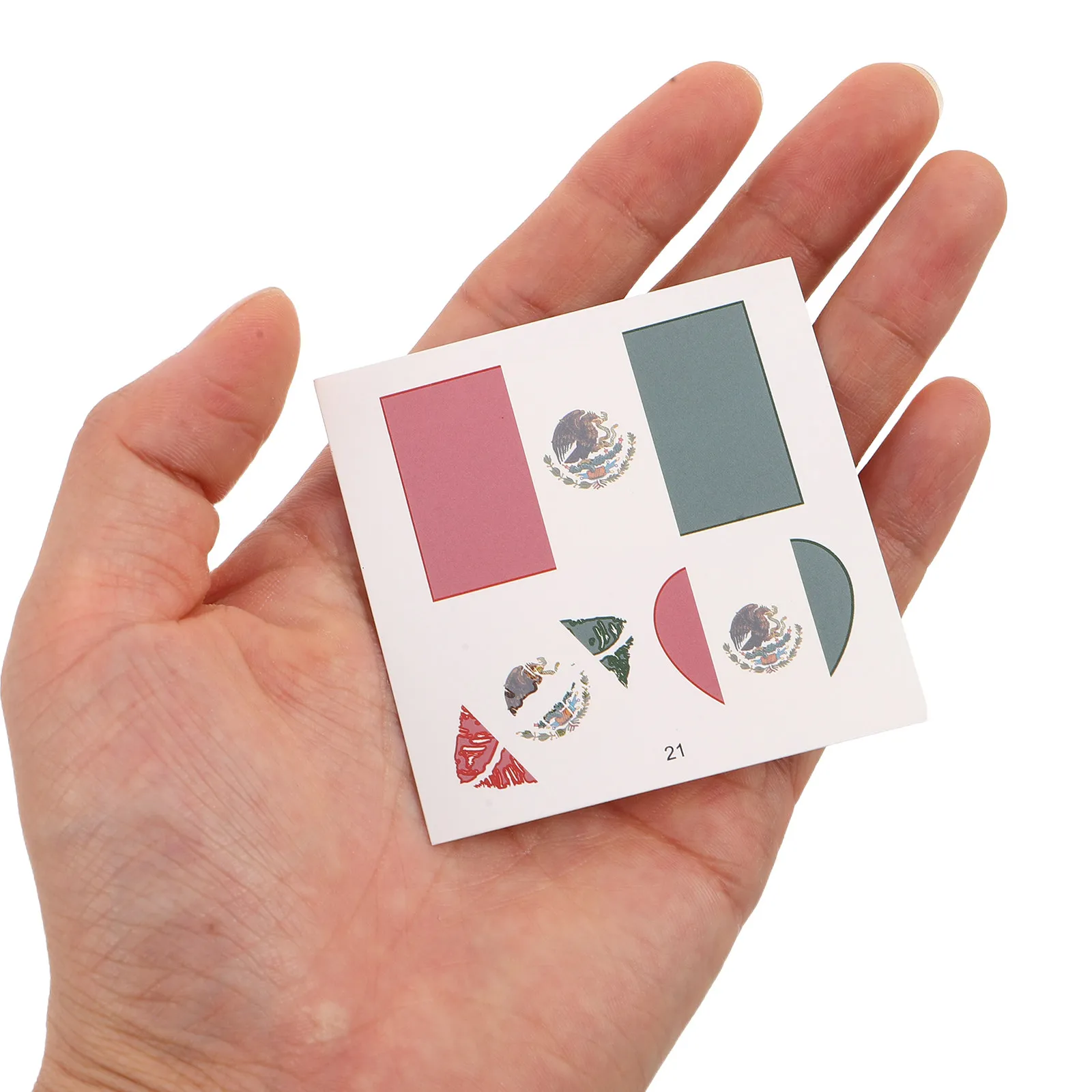 

20Pcs Mexico Flag Temporary Tattoos Waterproof National Flag Stickers for 2026 Football Sports Events Patriotic Face Tattoos