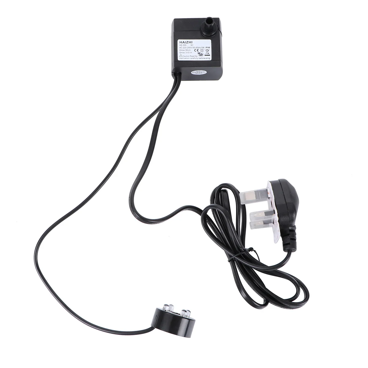 

5W Submersible Water Pump Fish Tank Aquarium Fountains Mini Black Low Noise Adjustable Flow Pet Supplies