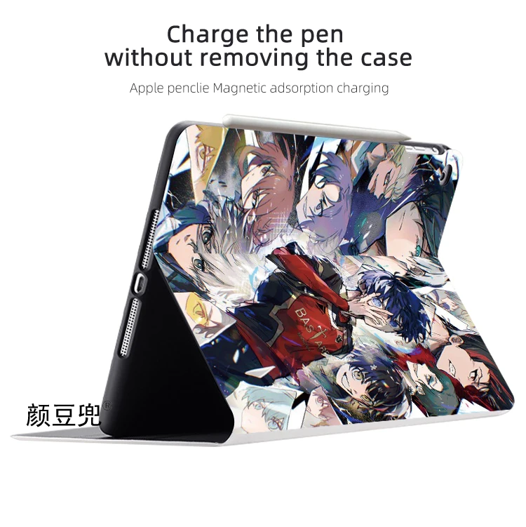 BLUE LOCK Anime Isagi For iPad Air 4 5 Mini 5 6 Case Luxury Silicone For Pro 12.9 11 For iPad 10th Protective Shell Pro13 A2681