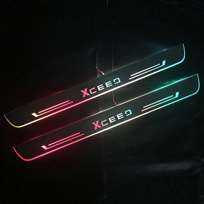 Auto Streamer Pathway Light for KIA XCEED Neon Decorative Sill Trim Accessory Glowing Wiring Free Car Front Rear Door Threshold