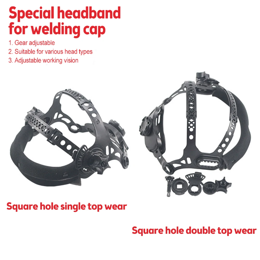

Wb03/04 Регулируемый сварочный шлем, головной убор, повязка на повязку, высококачественный АБС-материал, сменные аксессуары, пригодные для различных головок