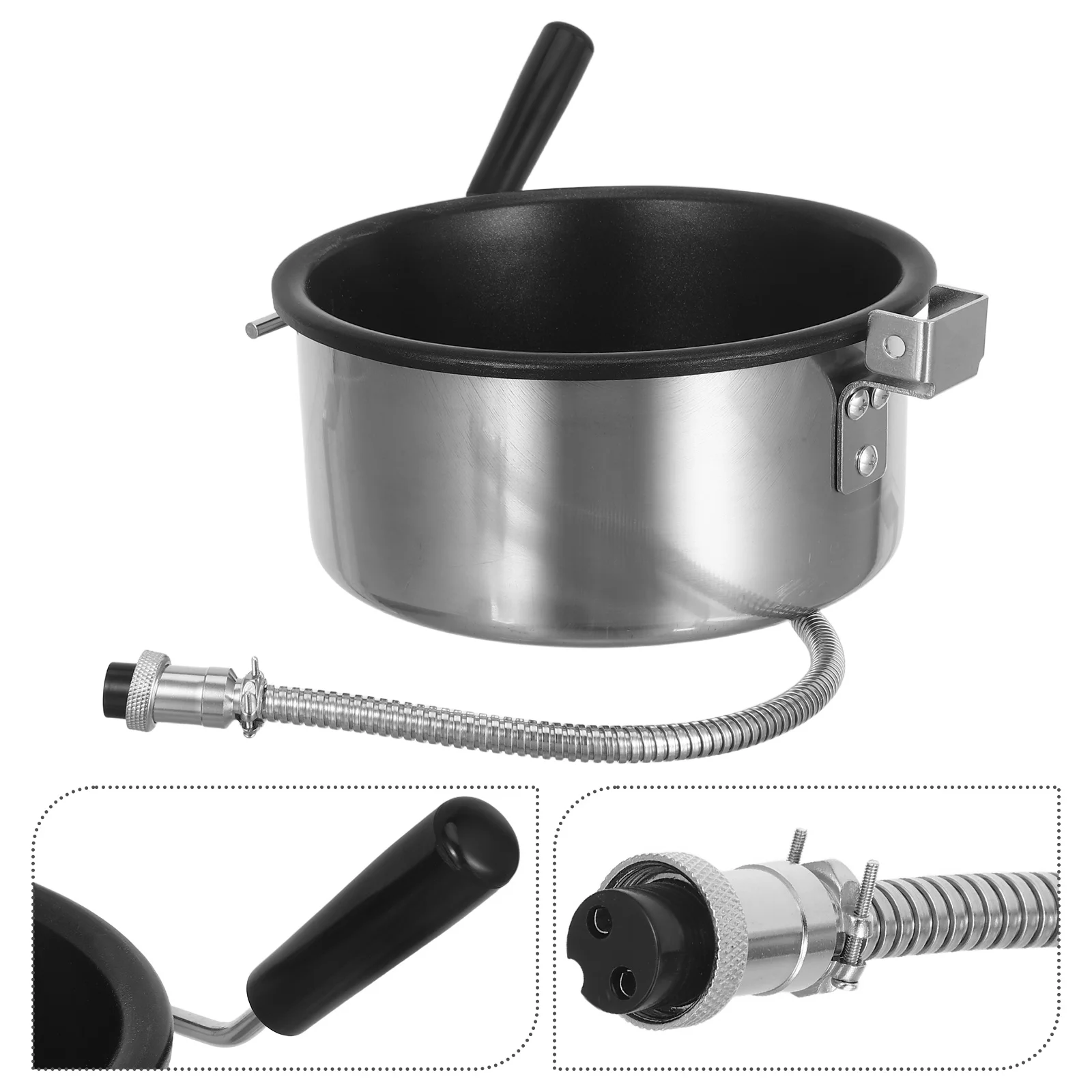 

Replacement Stainless Steel Pot For Popcorn Maker, 8 Oz Popcorn Pot, AC220V, Commercial Popcorn Machine Accessories Repair Parts