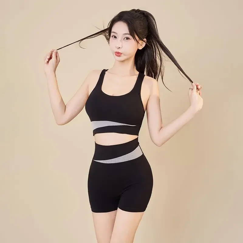 

Short Sets for Women 2 Pieces Tank Top Tracksuit Black Clothing Trend 2025 Summer Fashion Classic New Products Kit Woman Shorts